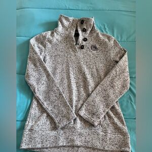 Champion GONZAGA Gray Turtleneck Sweater Knit Heathered